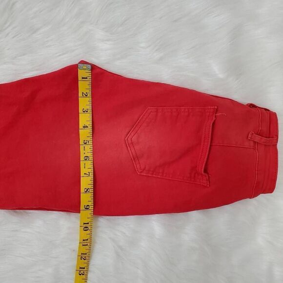 Womans wide leg red jeans size M - Picture 11 of 13